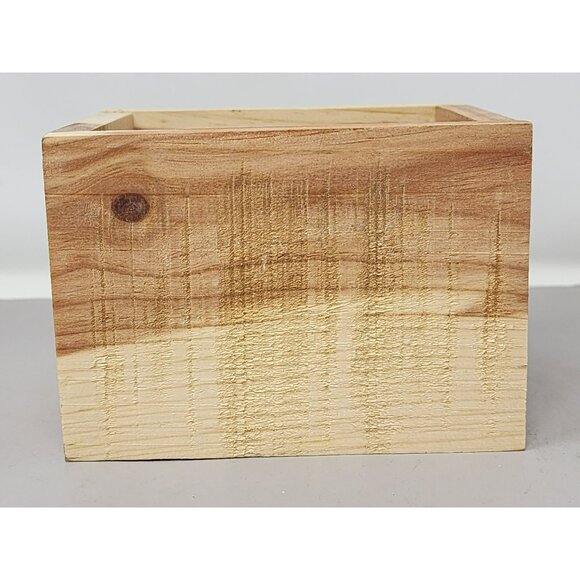 Handcrafted Rustic Mini Wooden Box Planter Holder/Crafts - Picture 2 of 12